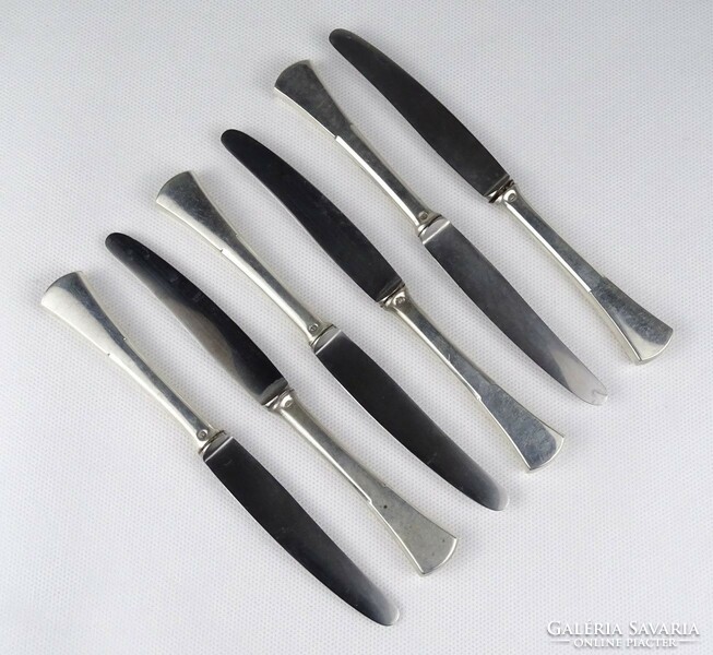 1R031 old Solingen silver knife set 6 pieces