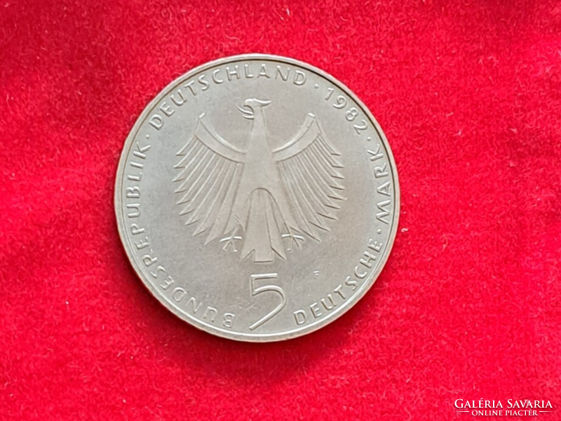Németország emlék 5 márka 1982 F (ENSZ) (1752)