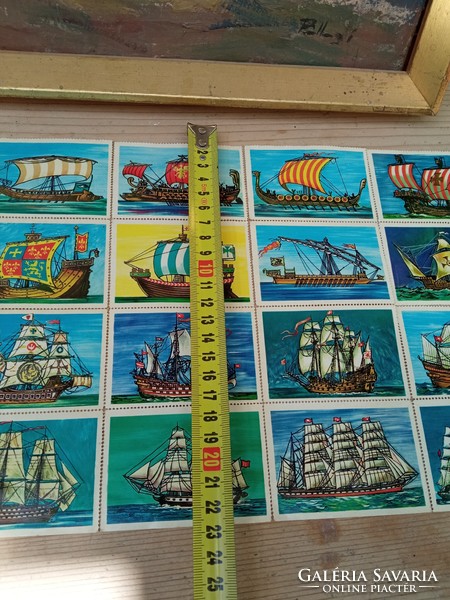 Hajók-bélyeg gyűjtemény-újszerű állapot-nagy méret