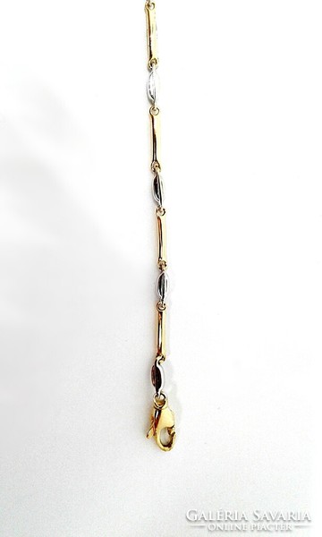 Yellow-white gold necklace 8zal-au121291)