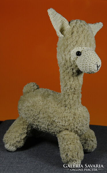 Alpaca crocheted amigurumi figure