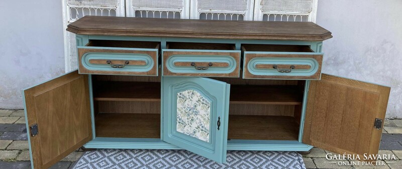 Large vintage dresser, sideboard, with patty legs