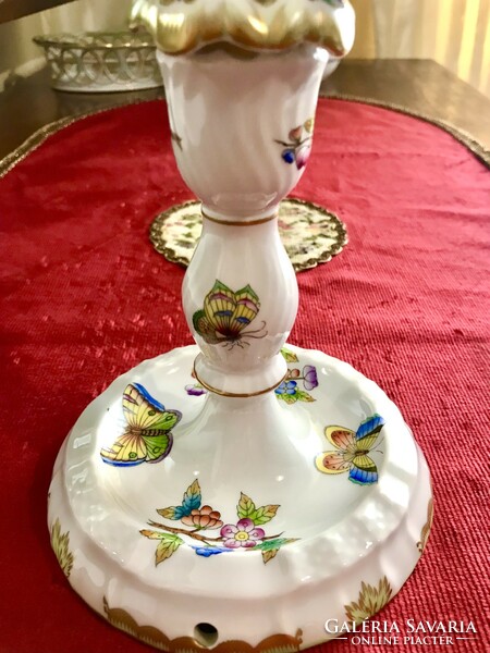 2-pronged candlestick with Victoria pattern from Herend