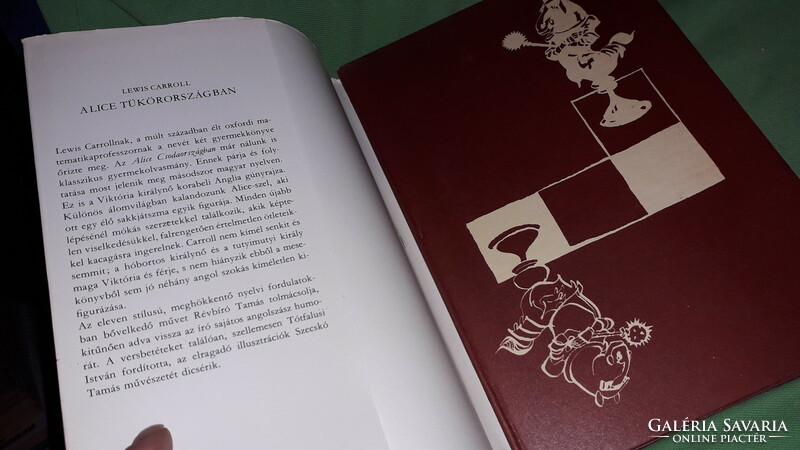 1980. Lewis Carroll :Alice Tükörországban képes mesekönyv a képek szerint MÓRA