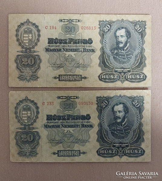 20 Pengő pairs! 1930