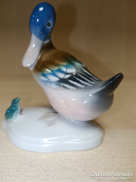 Metzler&ortloff porcelain duck with frog