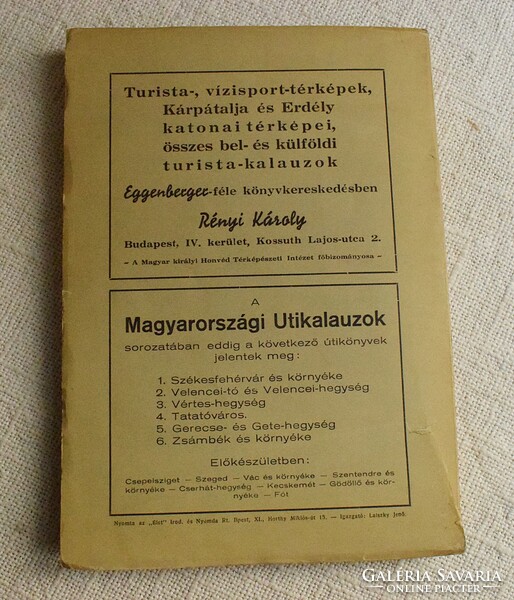 Magyr Turista lexikon , Polgárdy Géza , 1941 , Nagy Magyarország térkép melléklet