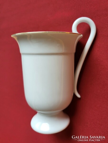 Burg Lindau German porcelain coffee tea hot chocolate cappuccino cup mug with gold edge