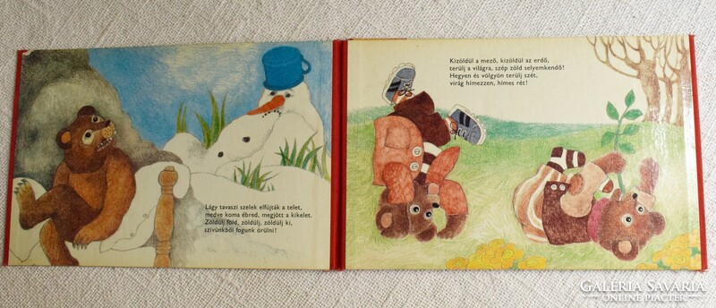 Hímes tojás , hímes rét mesekönyv , leporelló , Tordon Ákos , Urai Erika rajz Minerva 1982