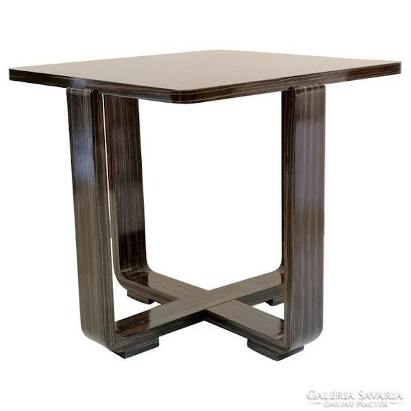 Art deco coffee table macassar veneer - 3807