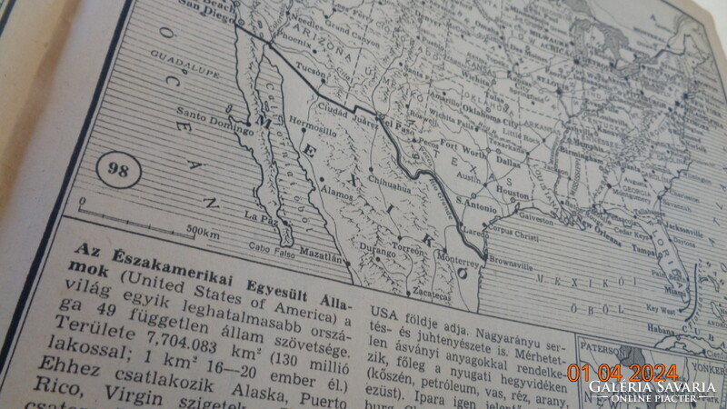 A Képes Vasárnap Világatlasza 1943 , száz térképpel