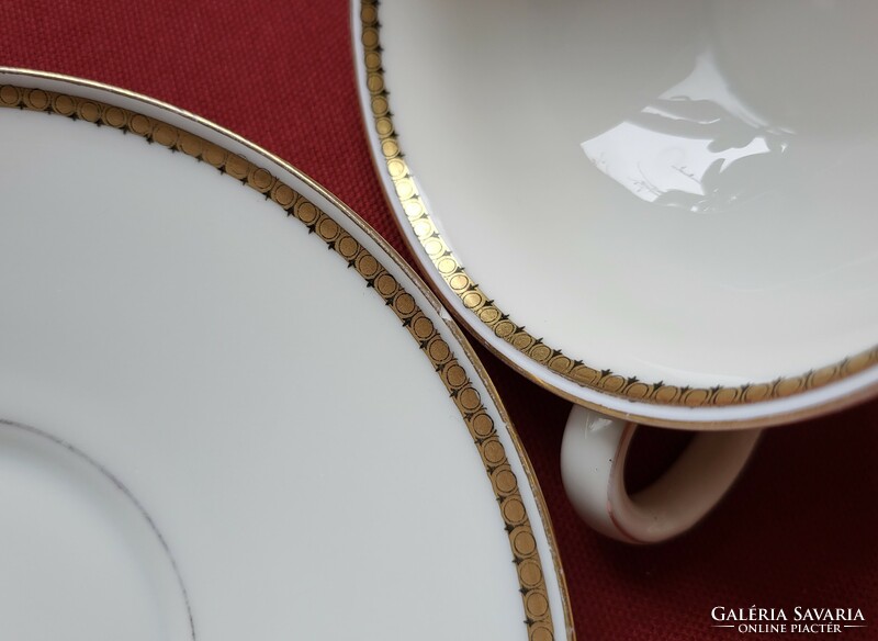 Suisse Langenthal svájci porcelán kávés teás szett csésze csészealj tányér