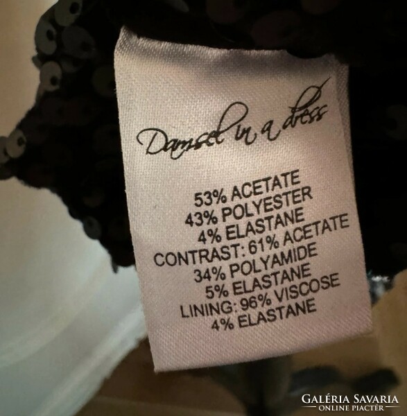 Damselt in a dress size 42 black sequin casual dress