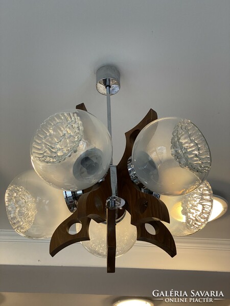 Mid century Mazzega chandelier