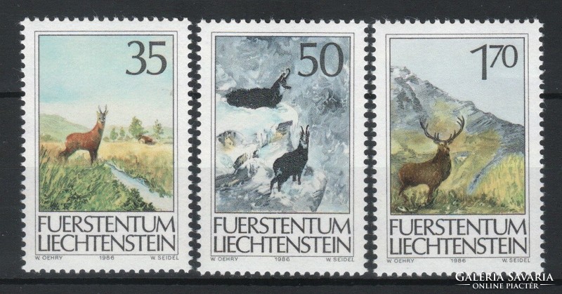 Liechtenstein 0471 mi 907-909 postage EUR 3.50