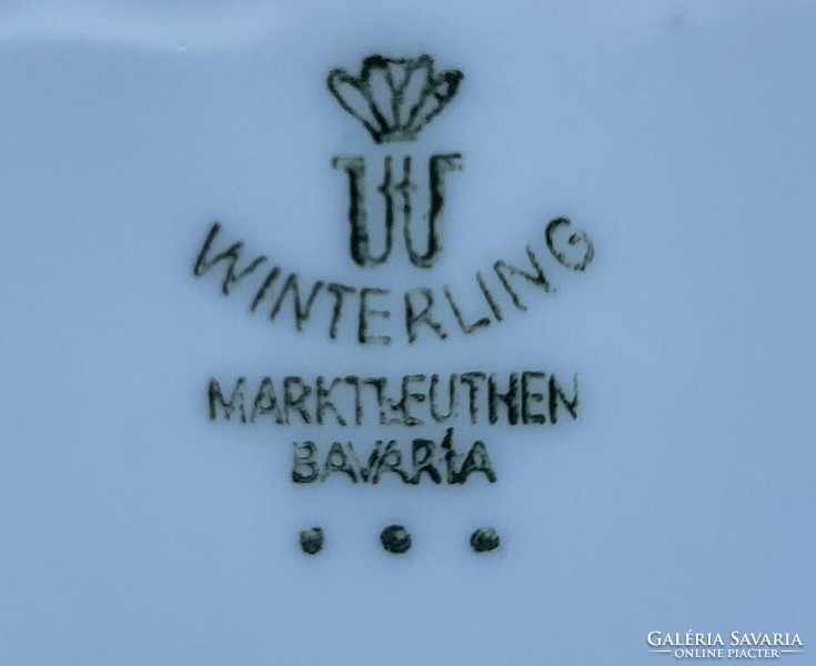 3db Winterling Marktleuthen Bavaria német porcelán tálka tányér kínáló müzli savanyúság kompót