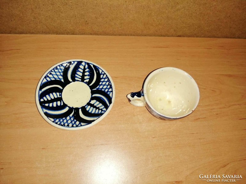Korondi ceramic coffee cup with bottom (22/k)