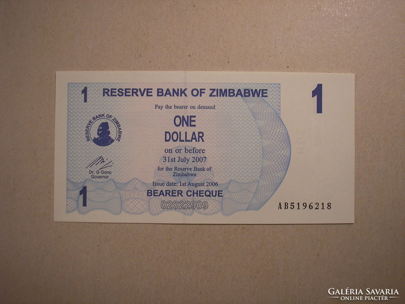 Zimbabwe - 1 Dollar 2006 UNC