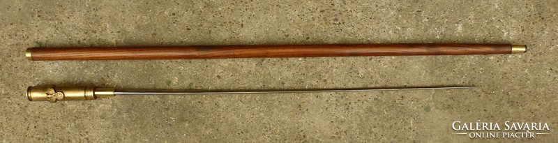 2nd Vh. Nazi German insignia machine gun sheath dagger stick, walking stick can be pulled apart.
