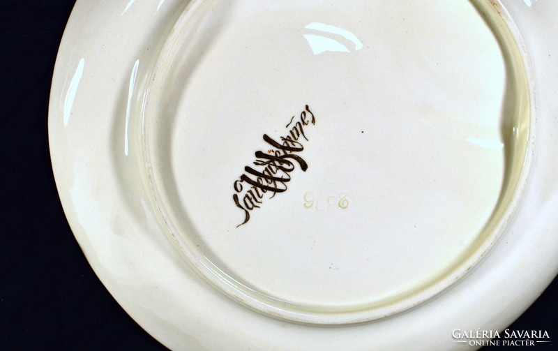 Around 1890 Sarreguemines faience multi-compartment serving bowl!