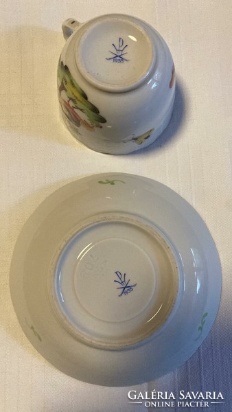 Herendi Aranyfàcànos gyűjtői csésze + alj! 1955-ös