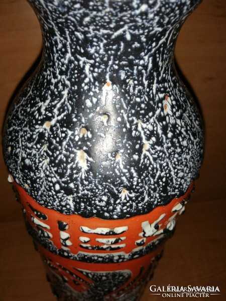 Retro industrial ceramic floor vase from the 70s - 40 cm high