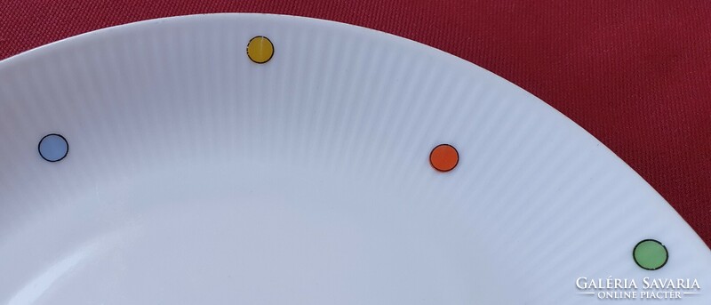 Seltmann Weiden Bavarian German porcelain small plate cookie plate with polka dot pattern
