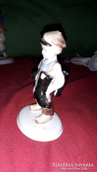 Beautiful antique metzler & ortloff cobbler with small boots porcelain figurine 10 cm according to the pictures