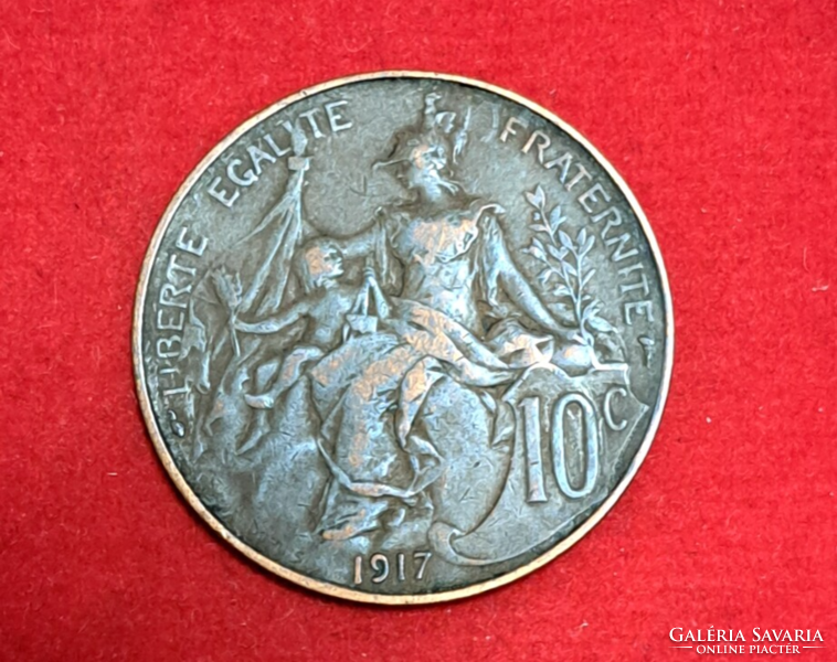 1917. French 10 cents (2031)