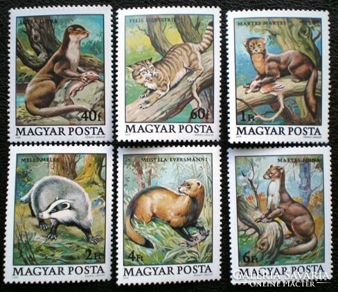 S3356-61 / 1979 Védett állatok bélyegsor postatiszta