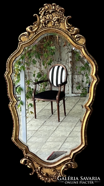 Díszes barokk velencei fali tükör