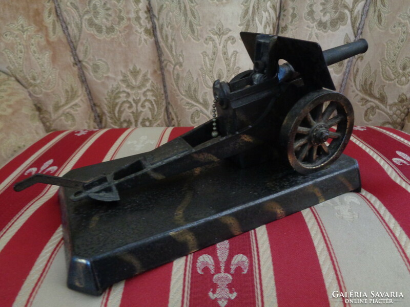 Rare 1940s demley 1897/75mm cannon, tabletop lighter in great condition