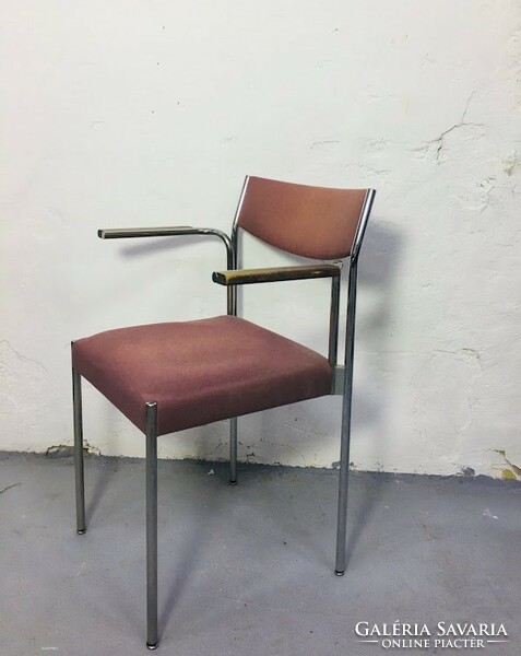 Vintage / mid-century chrome frame armchair, 4 pcs, 1960's Switzerland - 51104