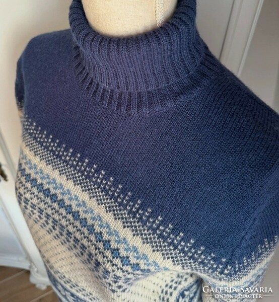 Sos soul 38 Norwegian pattern wool turtleneck, knitted sweater