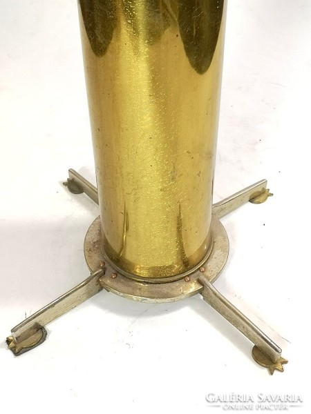 Újragondolt II. Világháborús lőszer töltényhüvely design asztal márvány lappal - 50265