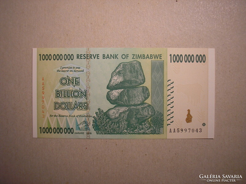 Zimbabwe - 1,000,000,000 dollars 2008 oz