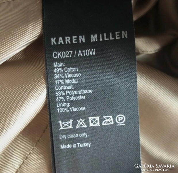 Karen Millen 36-38-as exkluzív, állaltmintás műszőrme kabát