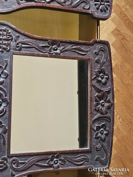 Pair of art nouveau mirrors