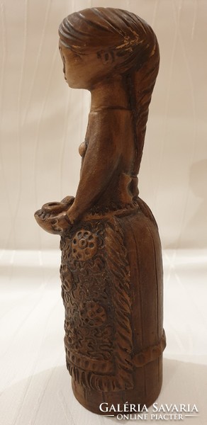Marked ceramic girl 23 cm