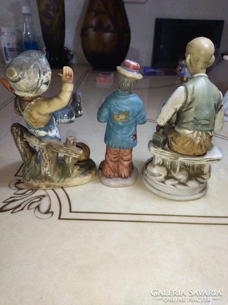 3 pieces of beautiful ceramic figure sculpture
