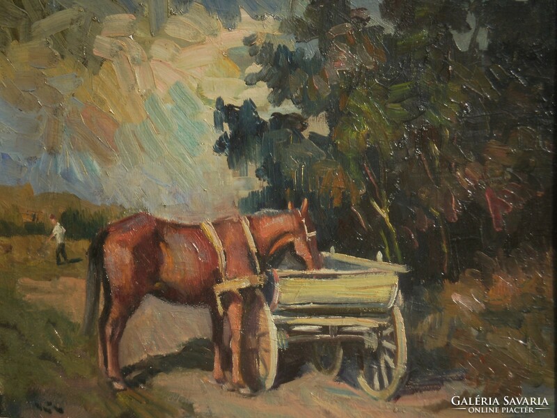 Áron Nagy Lajos (1913-1987) - Pihenő ló