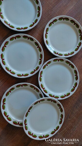 Alföldi porcelán tölgyleveles lapos tányer 6db
