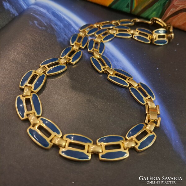 Gold-plated Israeli fire enamel necklaces, 1 cm