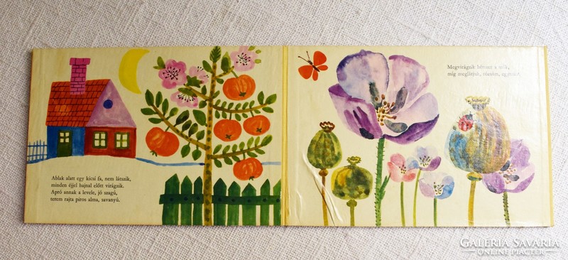Virágom , virágom mesekönyv , Leporelló , Lengyel Balázs , Reich Károly rajzaival , Móra 2. kiadás