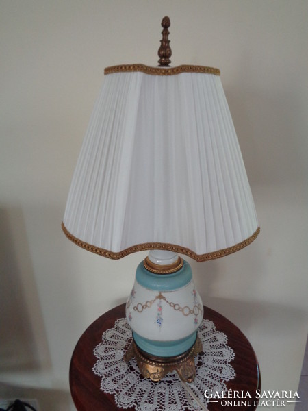 Biedermeier table lamp with shade ca. 1840