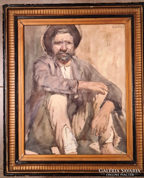 Lajos Kunffy -sitting man-