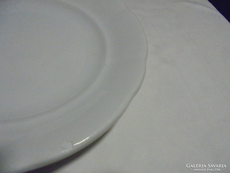 Hat darab Drasche, vastag, masszív, fehér porcelán kistányér, süteményes tányér - együtt