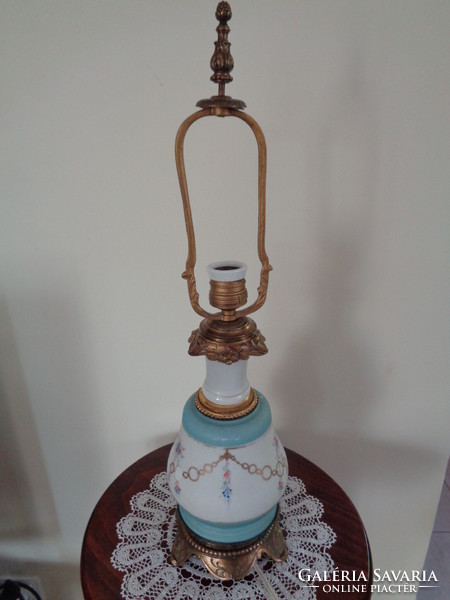 Biedermeier table lamp with shade ca. 1840