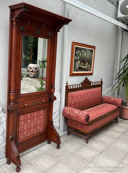 Antique pewter hall furniture