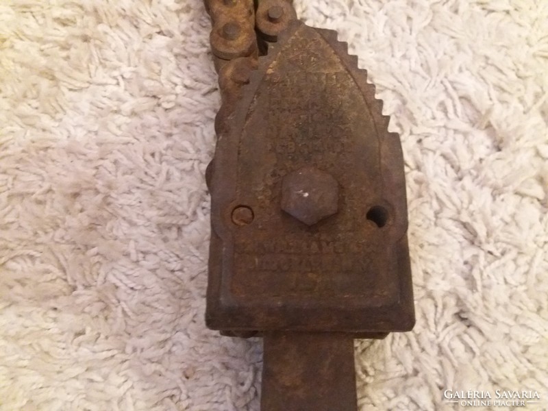 A real American history! Rare antique brock wrench, industrial style, decorative object